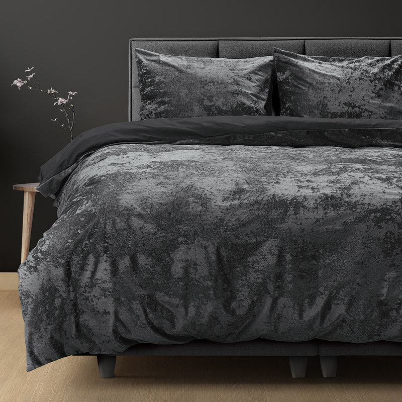 Sengesett Crushed Velvet Anthracite