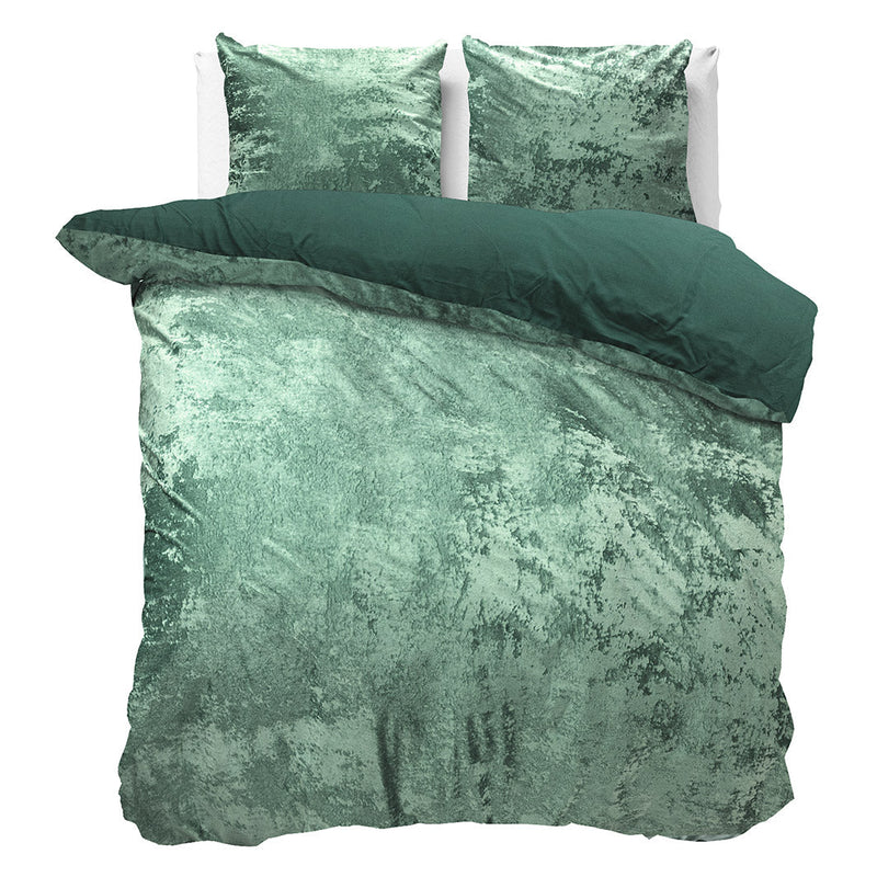 Sengesett Crushed Velvet Dark Green