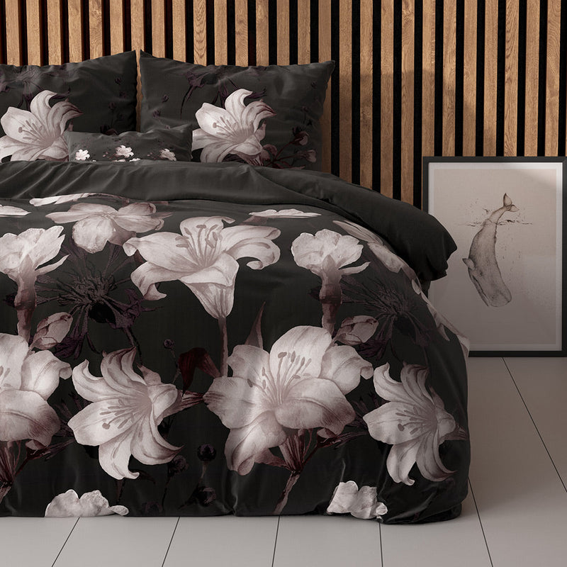 Påslakanset Dark Flower Black
