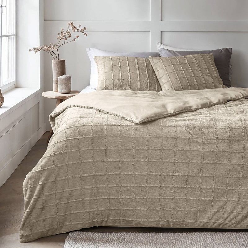 Sengesett Faux Fur Teddy Cream