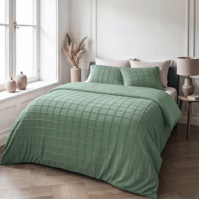 Sengesett Faux-Fur-Teddy-Green