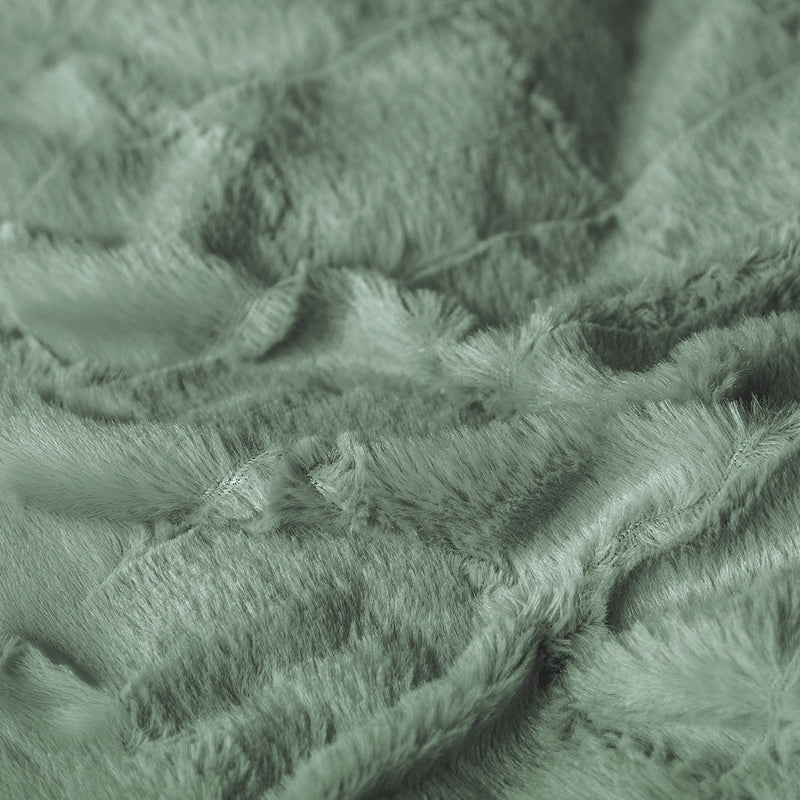 Sengesett Faux-Fur-Teddy-Green
