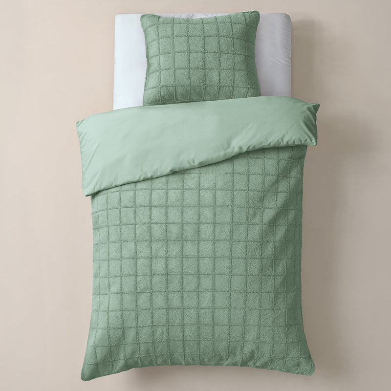 Sengesett Faux-Fur-Teddy-Green