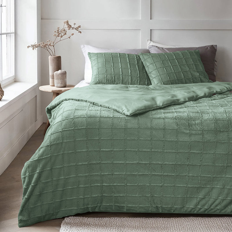 Sengesett Faux-Fur-Teddy-Green