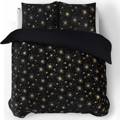 Sengesett Fleece Stars Black