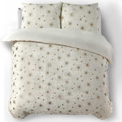 Sengesett Fleece Stars Cream