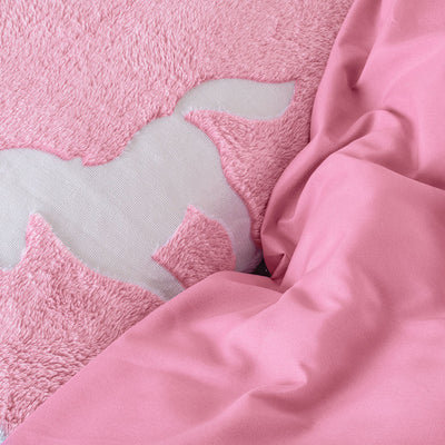 Påslakanset Glow In The Dark Unicorn Pink