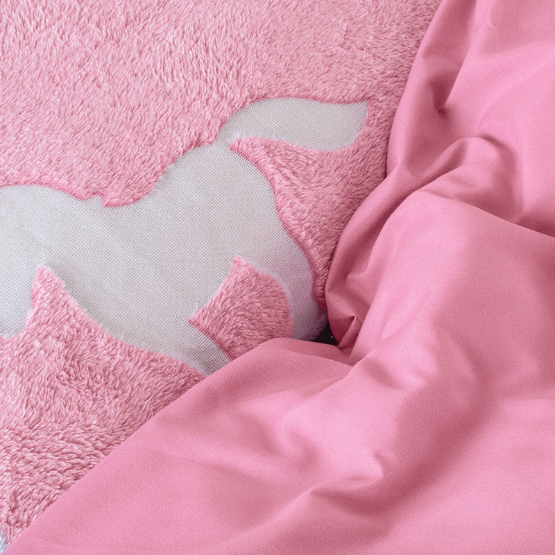 Påslakanset Glow In The Dark Unicorn Pink
