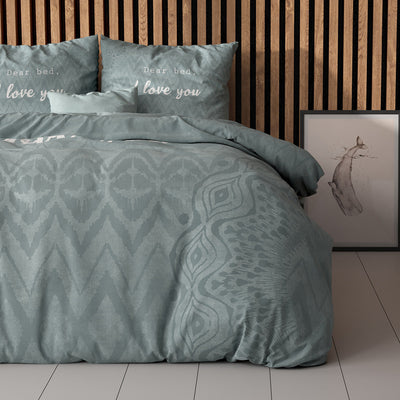 Sengesett I Love Bed Green