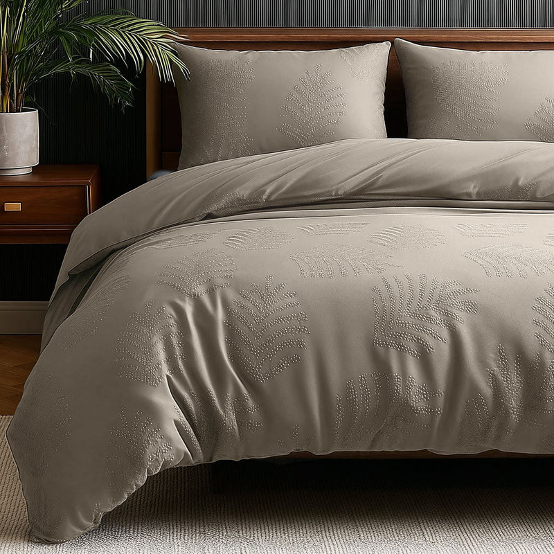 Sengesett Leaves 3D Taupe/Grey