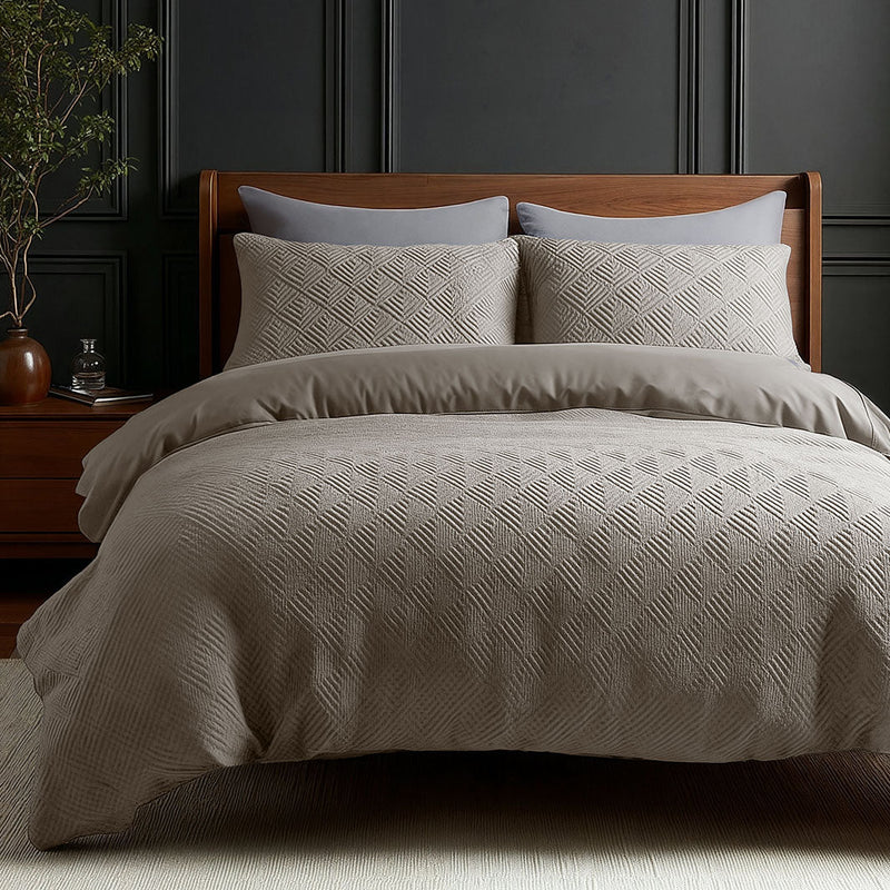 Sengesett Milano 3D Taupe/Grey