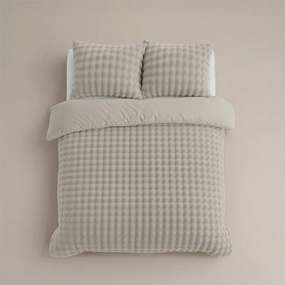 Sengesett Pom Pom Teddy Beige