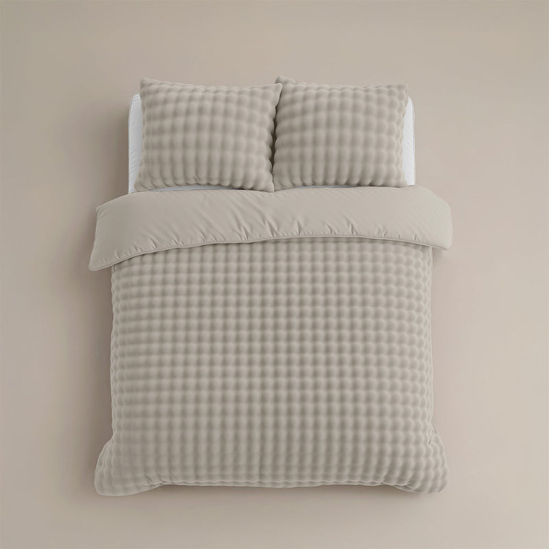 Sengesett Pom Pom Teddy Beige