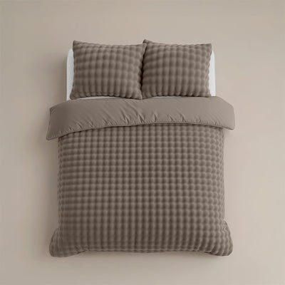 Sengesett Pom Pom Teddy Taupe