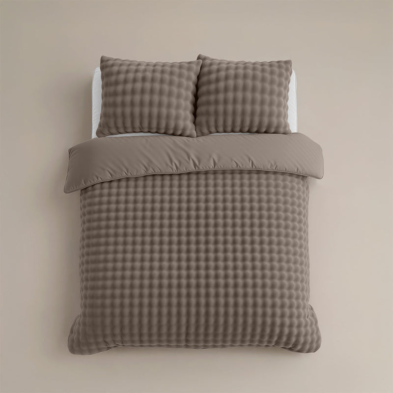 Sengesett Pom Pom Teddy Taupe