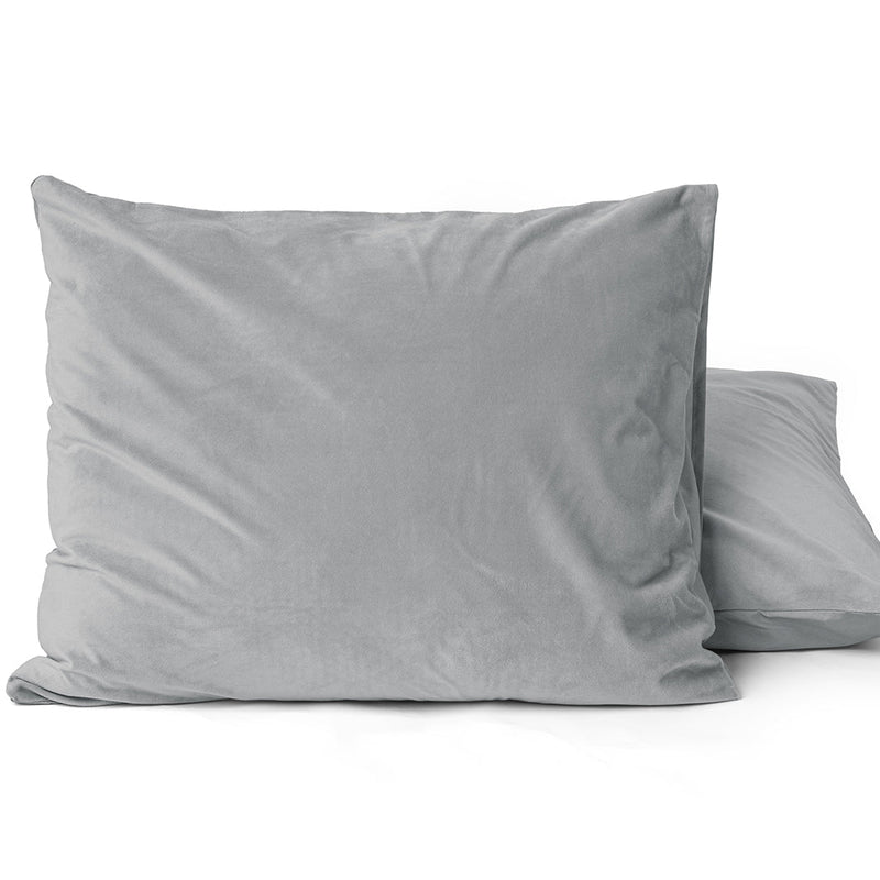 Örngott Sammet 2pk Grey
