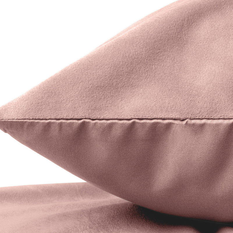 Putetrekk Velour 2pk Old Pink