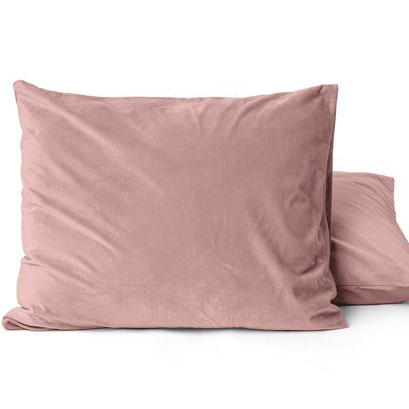 Putetrekk Velour 2pk Old Pink