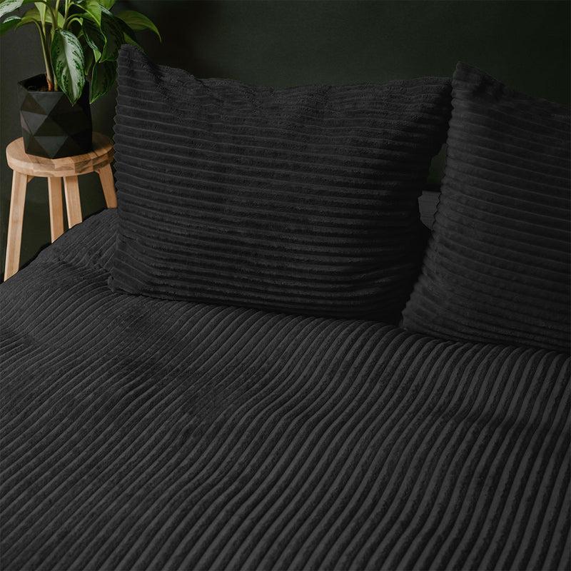 Sengesett Rib Teddy Black