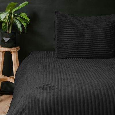Sengesett Rib Teddy Black