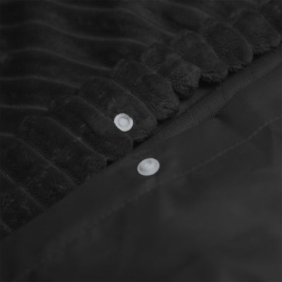 Sengesett Rib Teddy Black