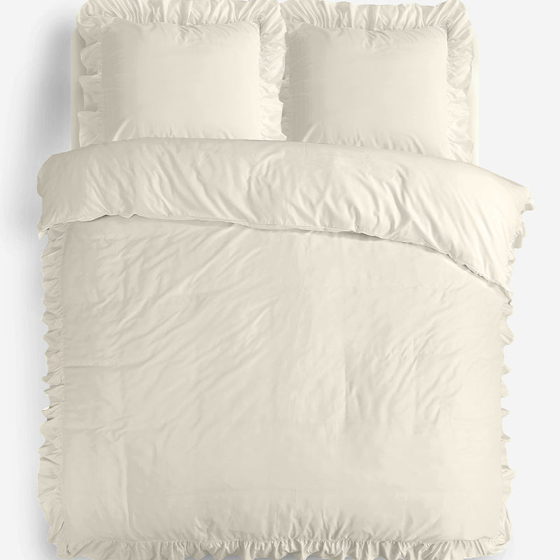 Sengesett Ruffles Cream