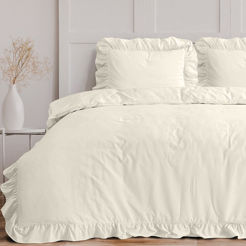 Sengesett Ruffles Cream