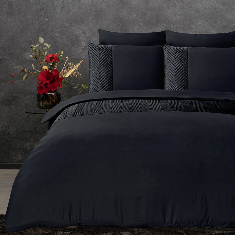 Sengesett Velvet Crossline Black
