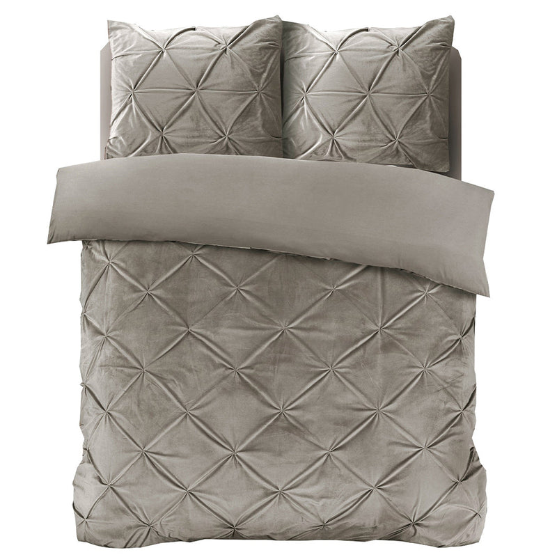 Sengesett Velvet Pintuck Sand