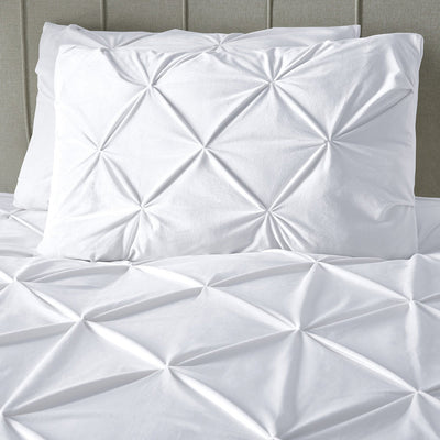 Sengesett Velvet Pintuck White