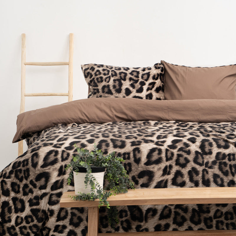 Påslakanset Velvet Panther Brown