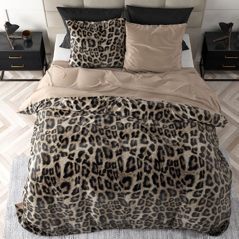 Påslakanset Velvet Panther Brown