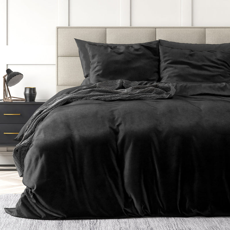 Sengesett Velvet Uni Black