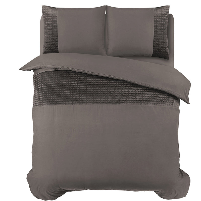 Påslakanset Velvet Band Taupe